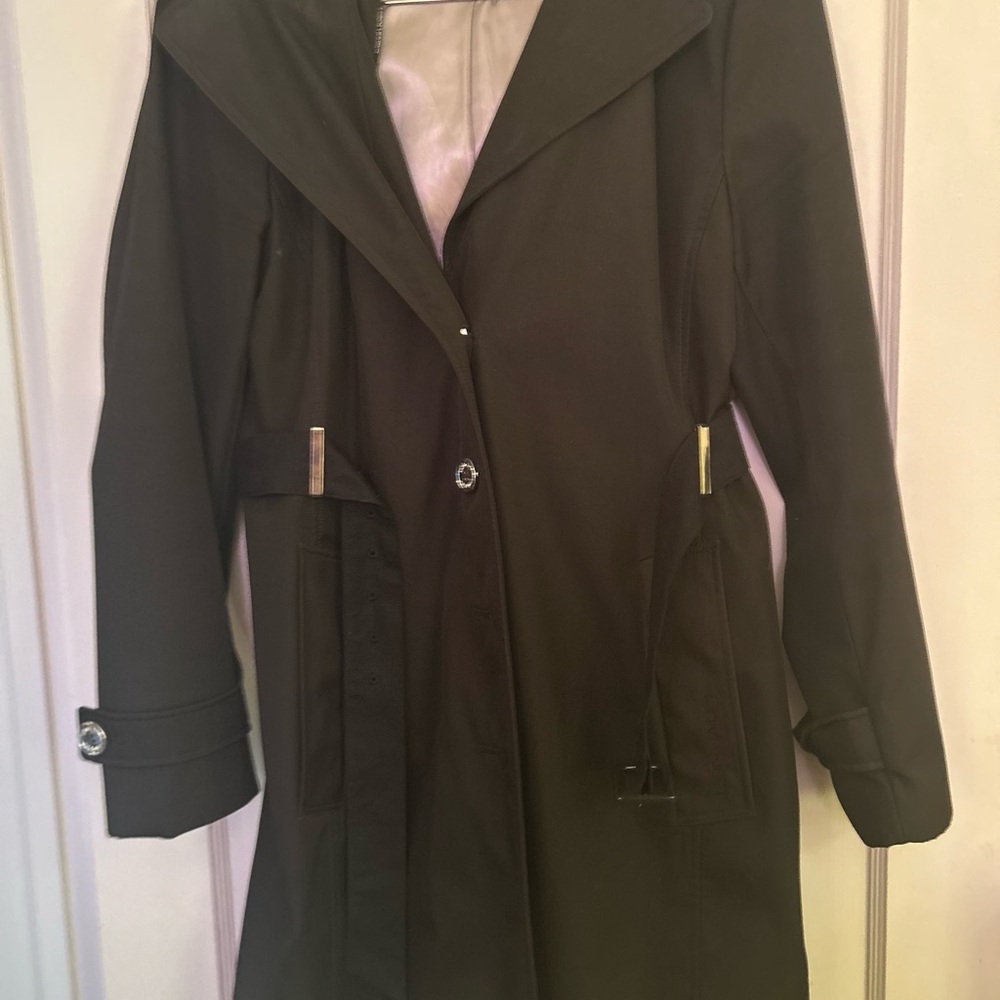 Calvin Klein Women's Black Trench Coat - Picture 12 of 13